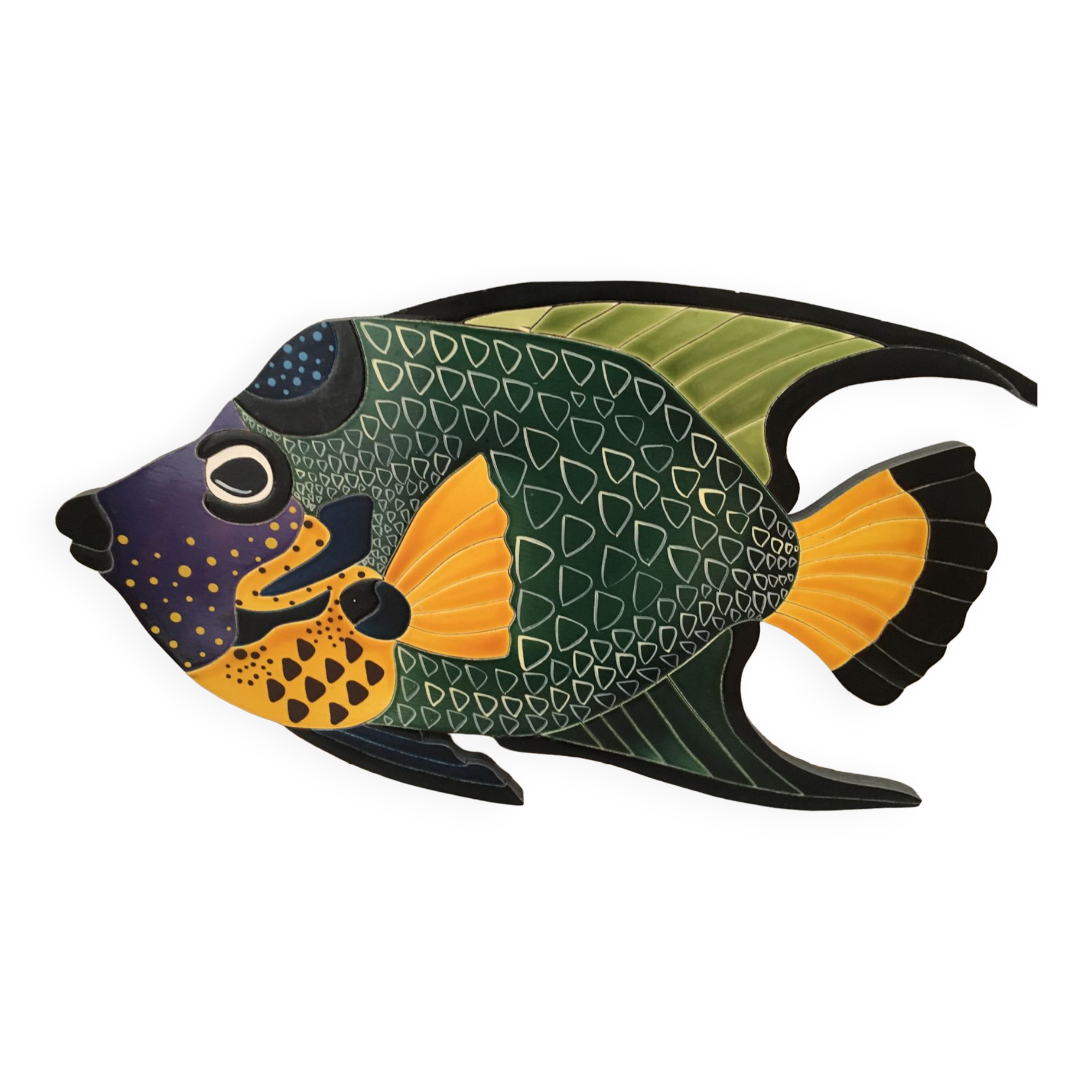Ethical decorative fish painting.