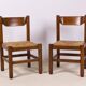 Pair of Beech and Rope Dining Chairs — in the Style Magistretti/Michelucci