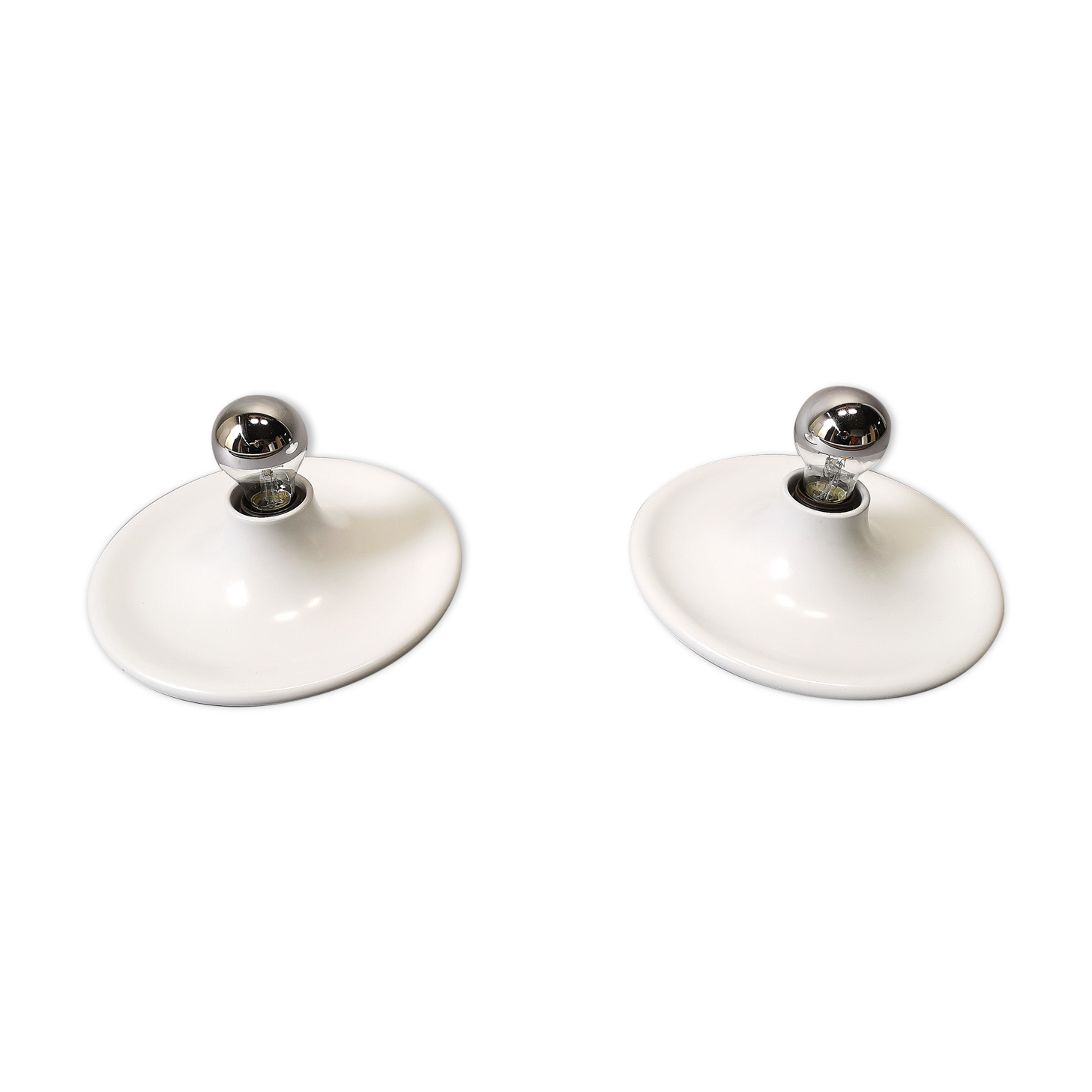 Pair of space age sconces 70/80