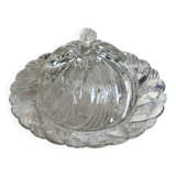 Vintage pressed glass cheese bell