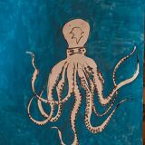 Painting representing an octopus
