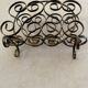 60s magazine rack in gold metal