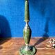 Pied de lampe vintage Le Tanneur cuir/laiton 1980’s