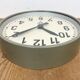 Grey Industrial Factory Wall Clock from Pragotron, 1950s