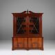 Exquisite Empire Style library cabinet with glass doors, Belgium, 1950s