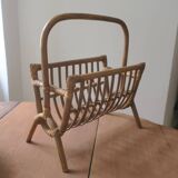 Mid century bamboo magazine rack, 1960s
