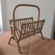 Mid century bamboo magazine rack, 1960s