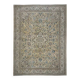 1960s Vintage Persian Handmade Wool Cotton Beige Area Rug 292x395