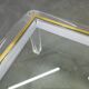 Italian Acrylic, Brass and Glass Coffee Table, 1980s