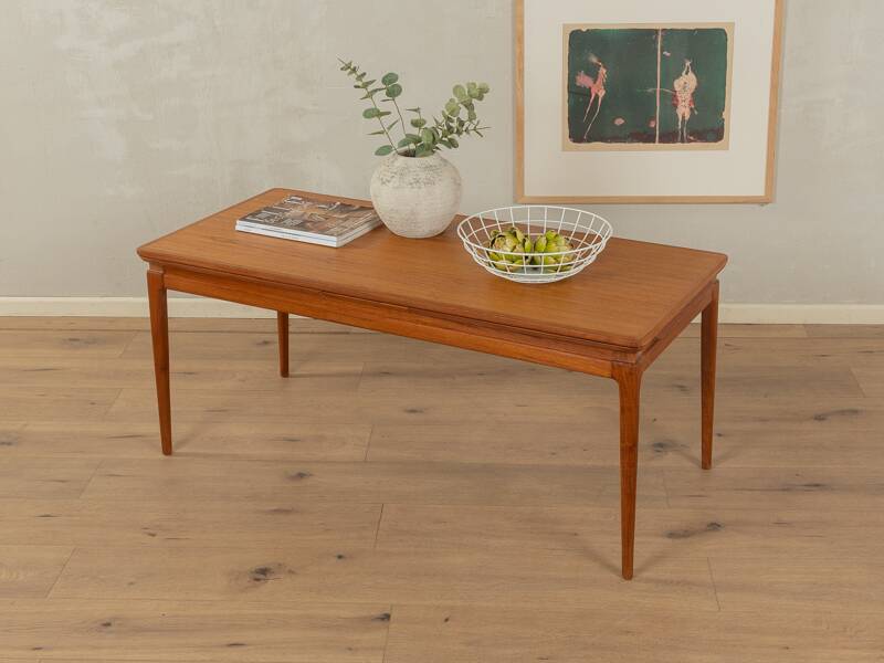 Rare extendable teak coffee table from the 1960s