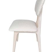 Mid-Century Butterfly Chair, White Boucle Fabric, White Oak, Europe, 1960