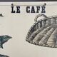 Le Café - Affiche pédagogique Deyrolle imprimée par Bernard Carant, Paris