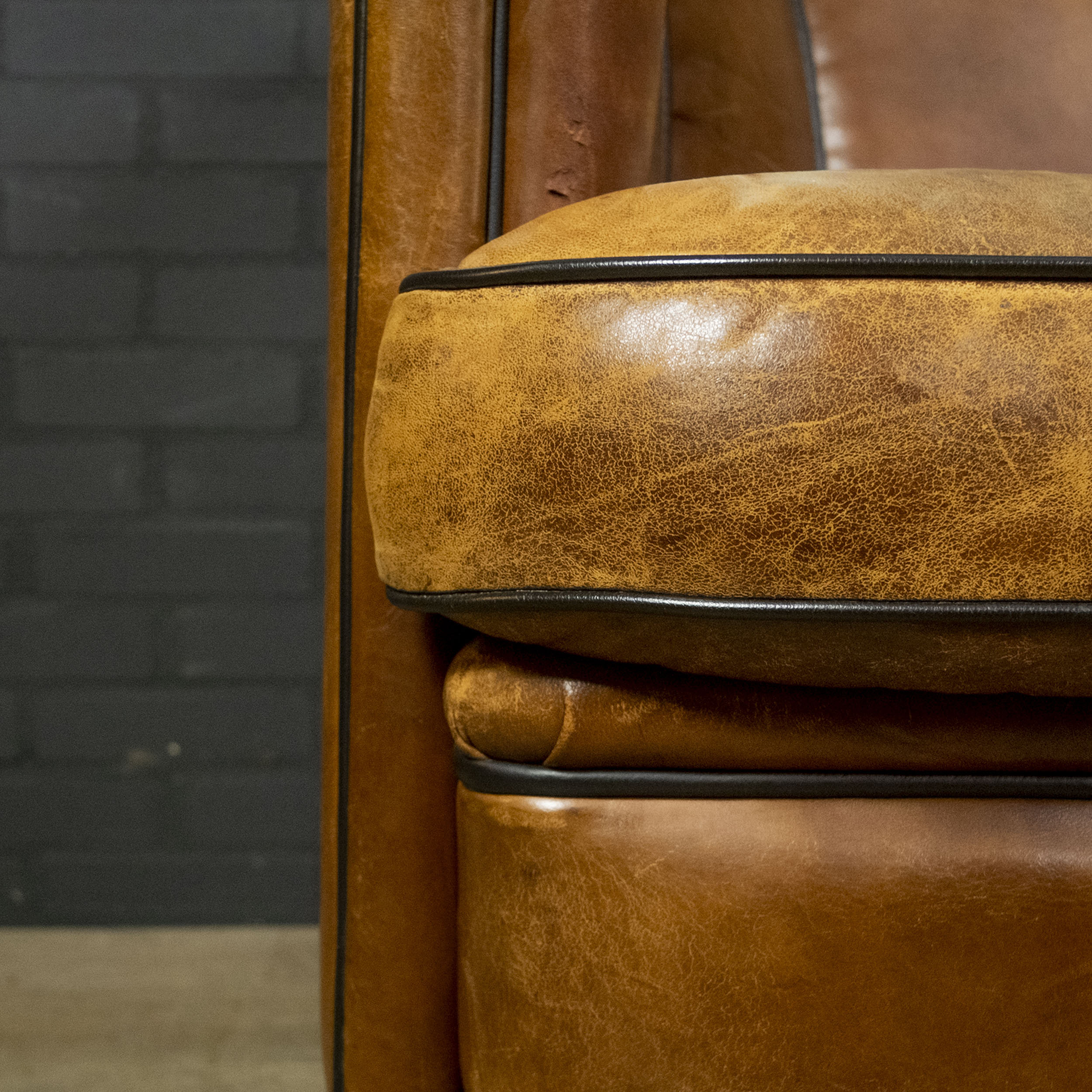 Dutch sheepskin 2-seater sofa