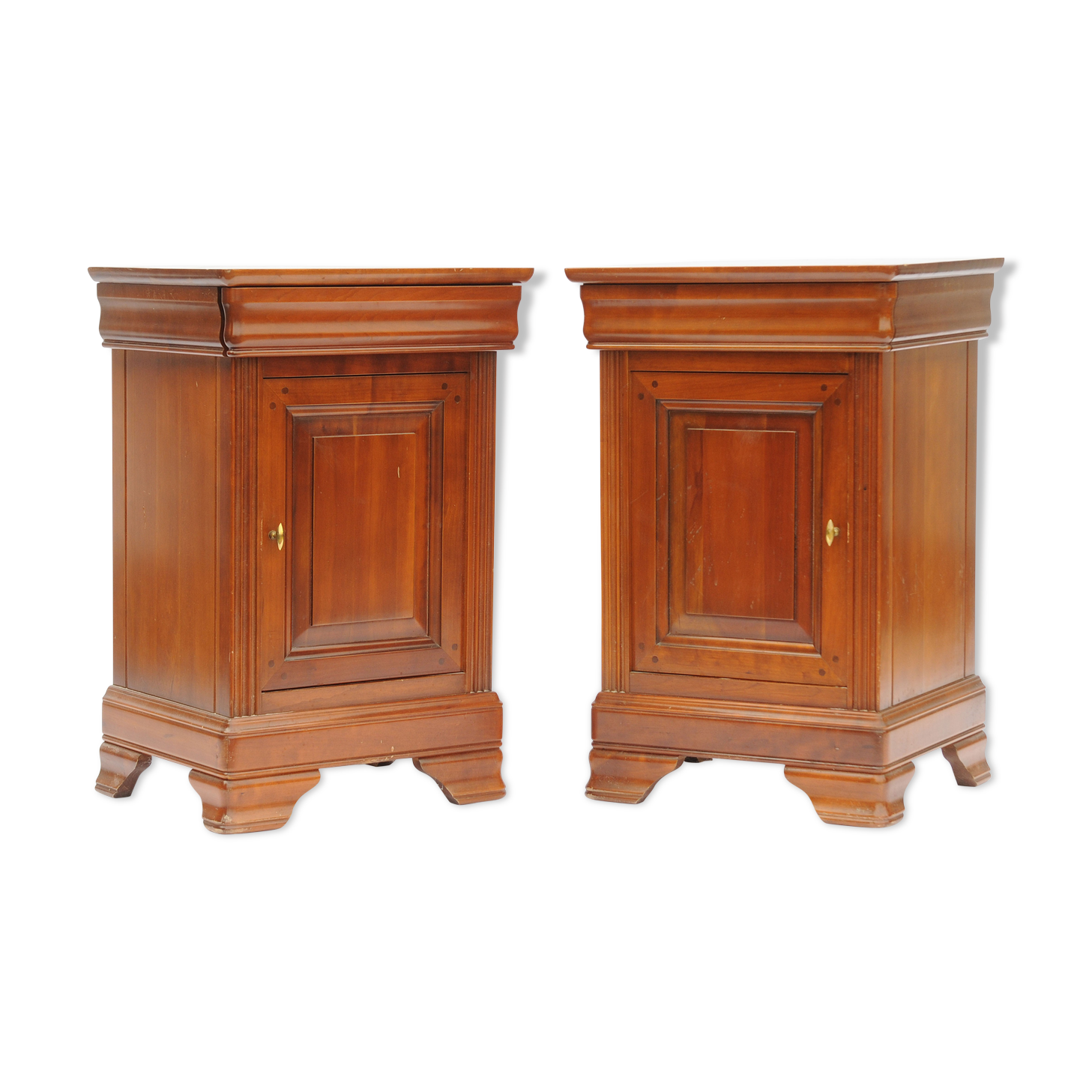 Louis Philippe style bedside pair