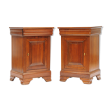 Louis Philippe style bedside pair