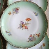 6 Limoges Elite dessert plates France