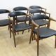 Set of six chairs model 213 by Thomas Harlev for Farstrup, Denmark 1960.