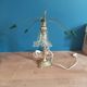Unique original room lamp glass flower shade golden support