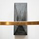 Vintage brass and glass wall apply edited by Maison Arlus