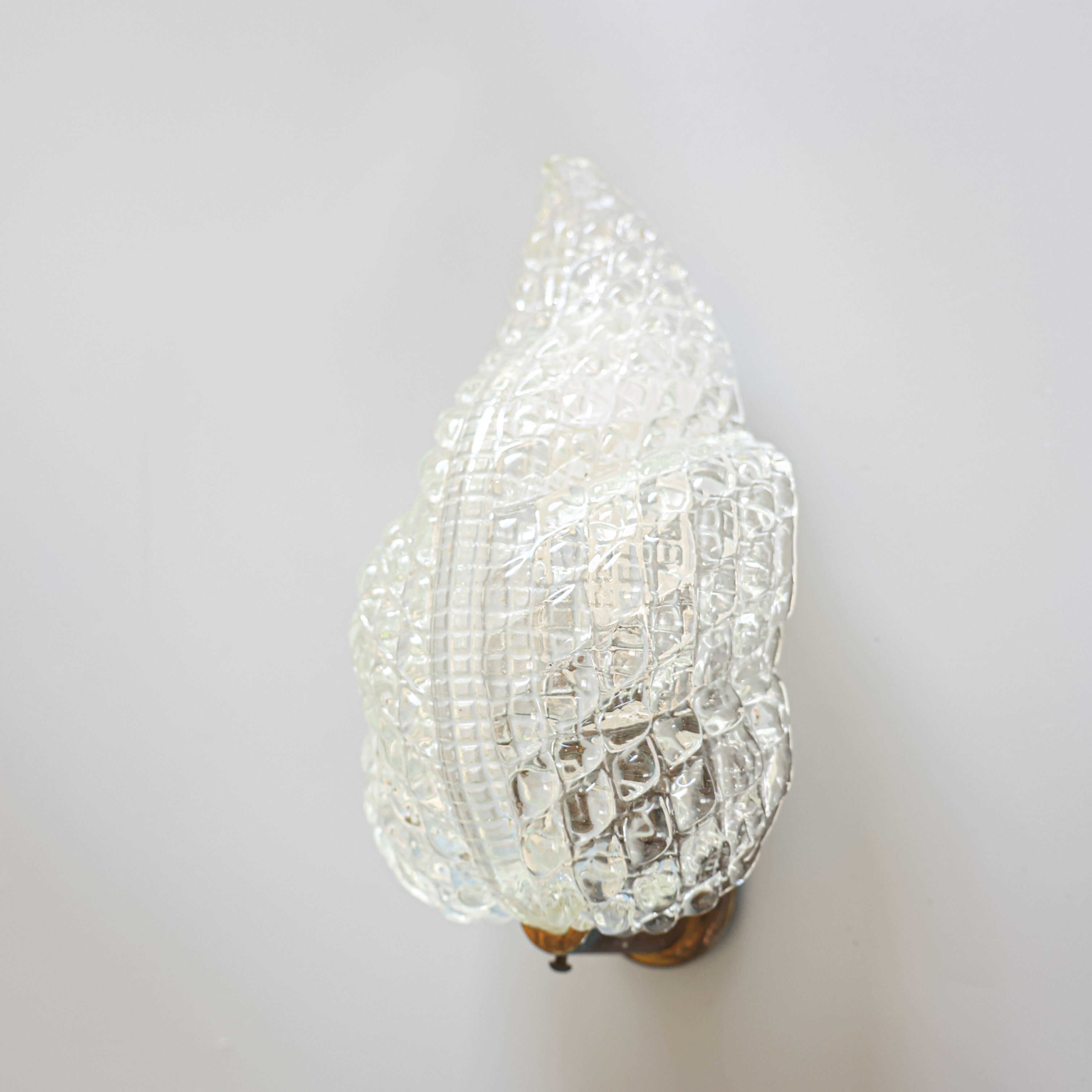 Vintage Barovier & Toso sconce, 1940s.