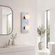 Apply 2 cement tile lights.