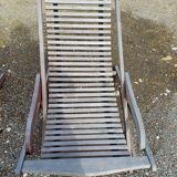 Pair of Marine Deckchairs, Exotic Wood "Scan Com"
