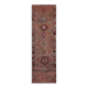 1970s Turkish Oushak Handmade Wool Cotton Orange Runner Rug 78x355