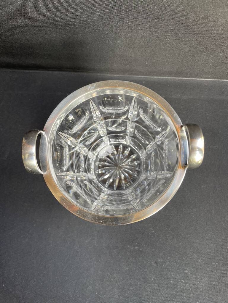 Seau à glace cristal et argent 925 – Gebrüder Deyhle