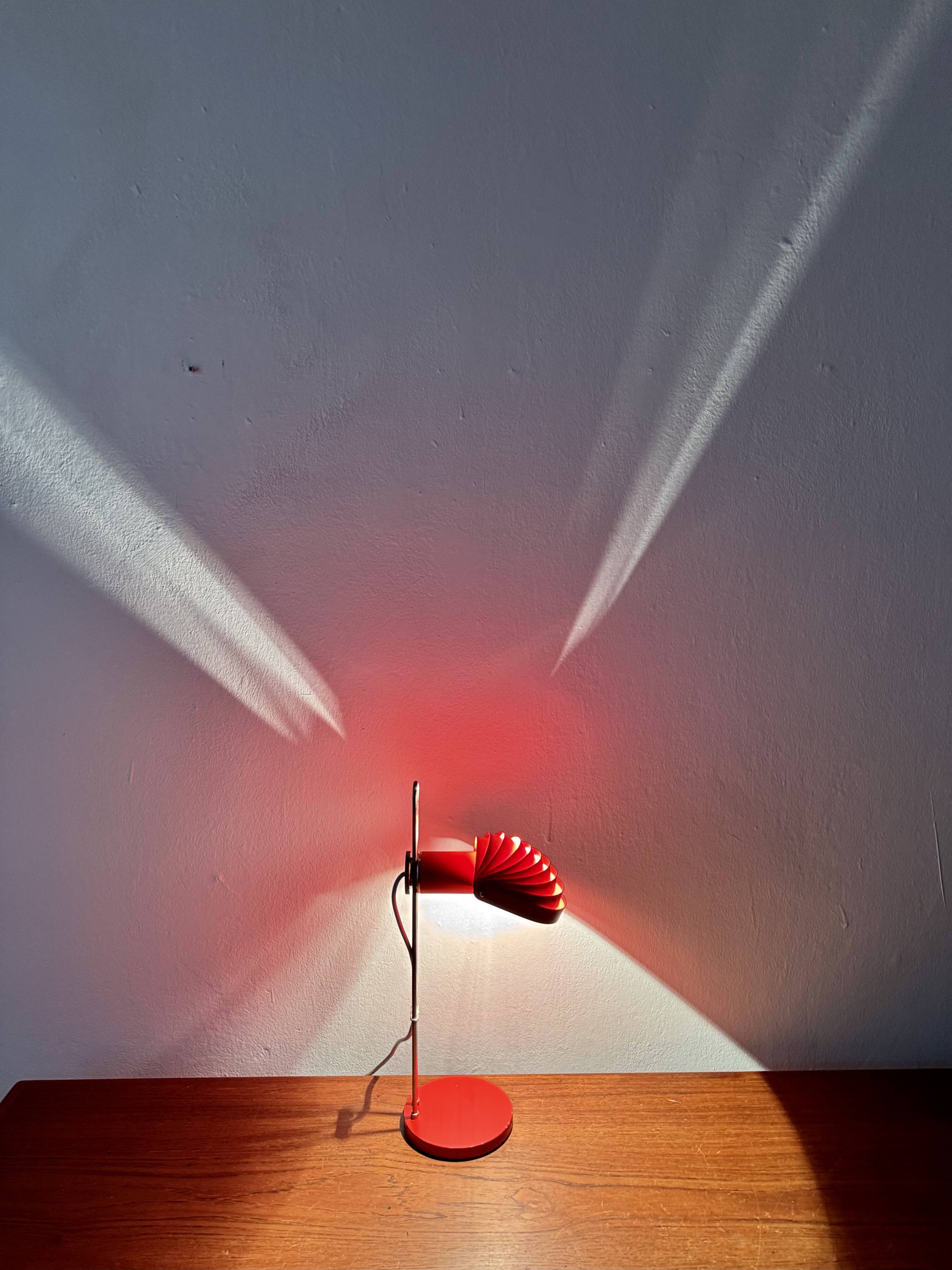 Metal Table Lamp by E.R. Nele for Temde