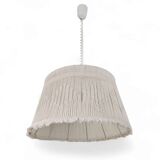 Large macrame pendant lamp 1970s / adjustable height