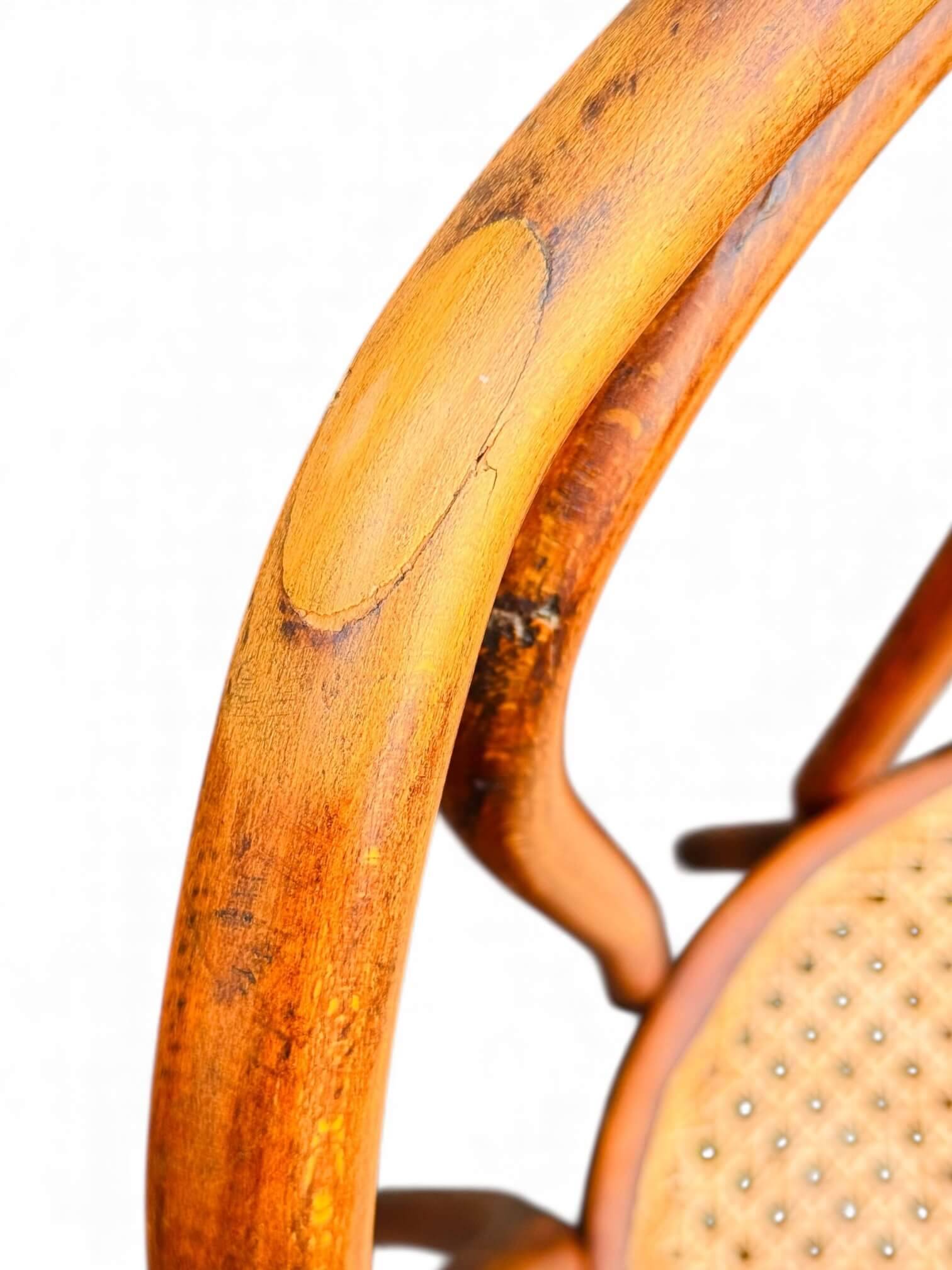 2 bentwood bistro chairs, circa 1900, by Cambier Frères