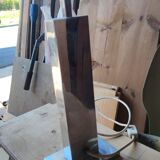 Lamp in chromed metal and bronze circa 1970