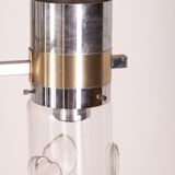 Lustre des années 70 en métal et verre Sicolari