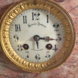 Garniture de cheminée pendule et candélabres Napoléon III