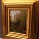 Oil painting on panel Ruggiero animated orientalist landscape Orientalism