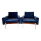 Pair of Mid-Century Danish Club Armchairs in Kiushu Style