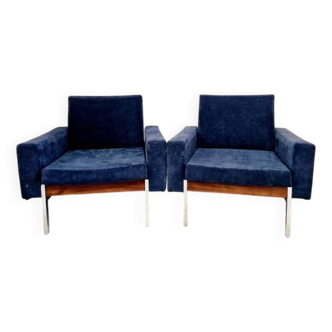 Paire De Fauteuils Club Danois Du Milieu Du Siècle Dernier De Style Kiushu