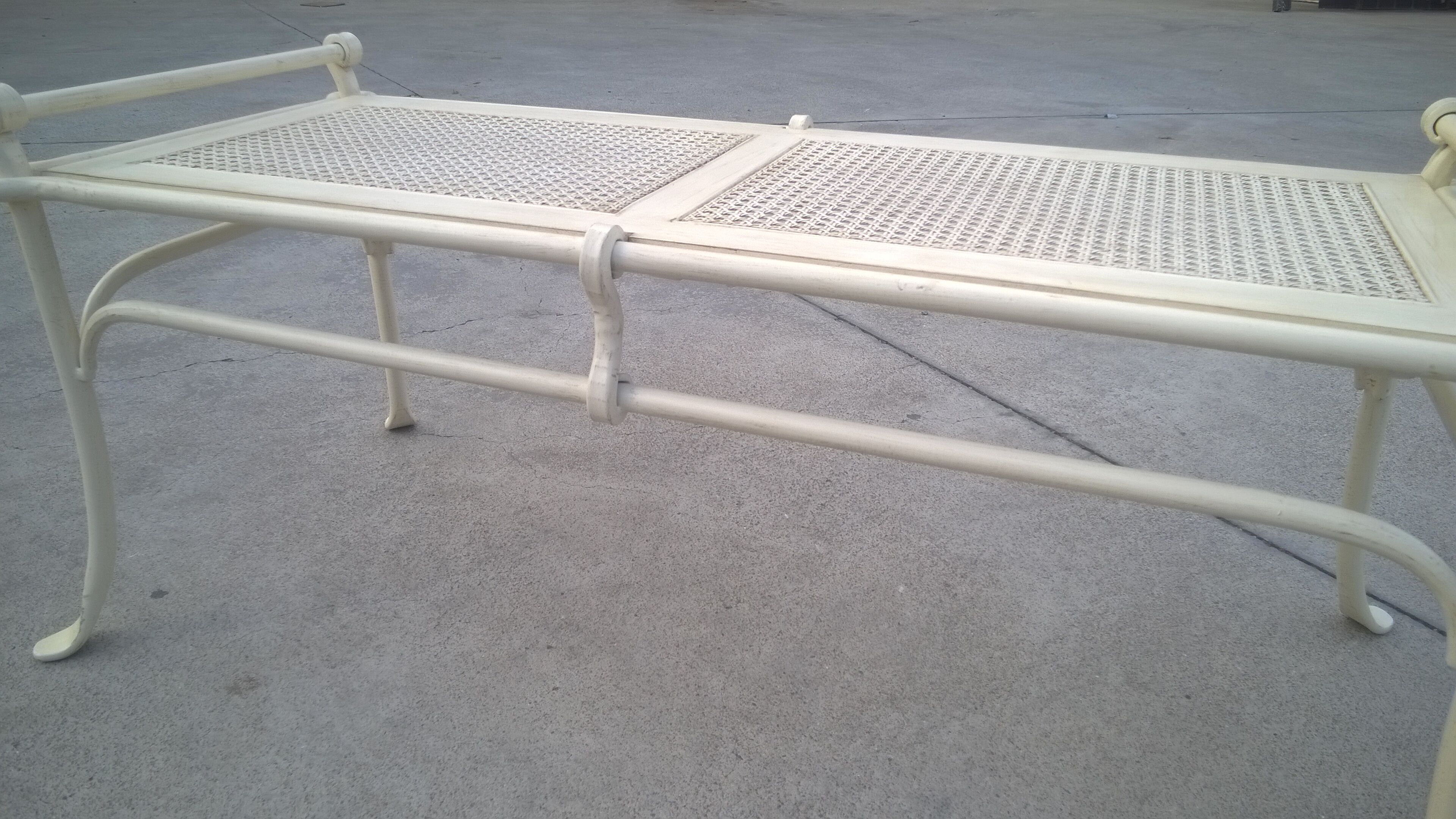 Wrought iron bench