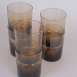 70s water glasses x6