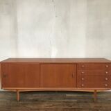 Scandinavian enfilade, 1950 design, vintage teak