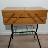 Travailleuse vintage scoubidou vert
