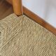 Pair of Scandinavian straw chairs