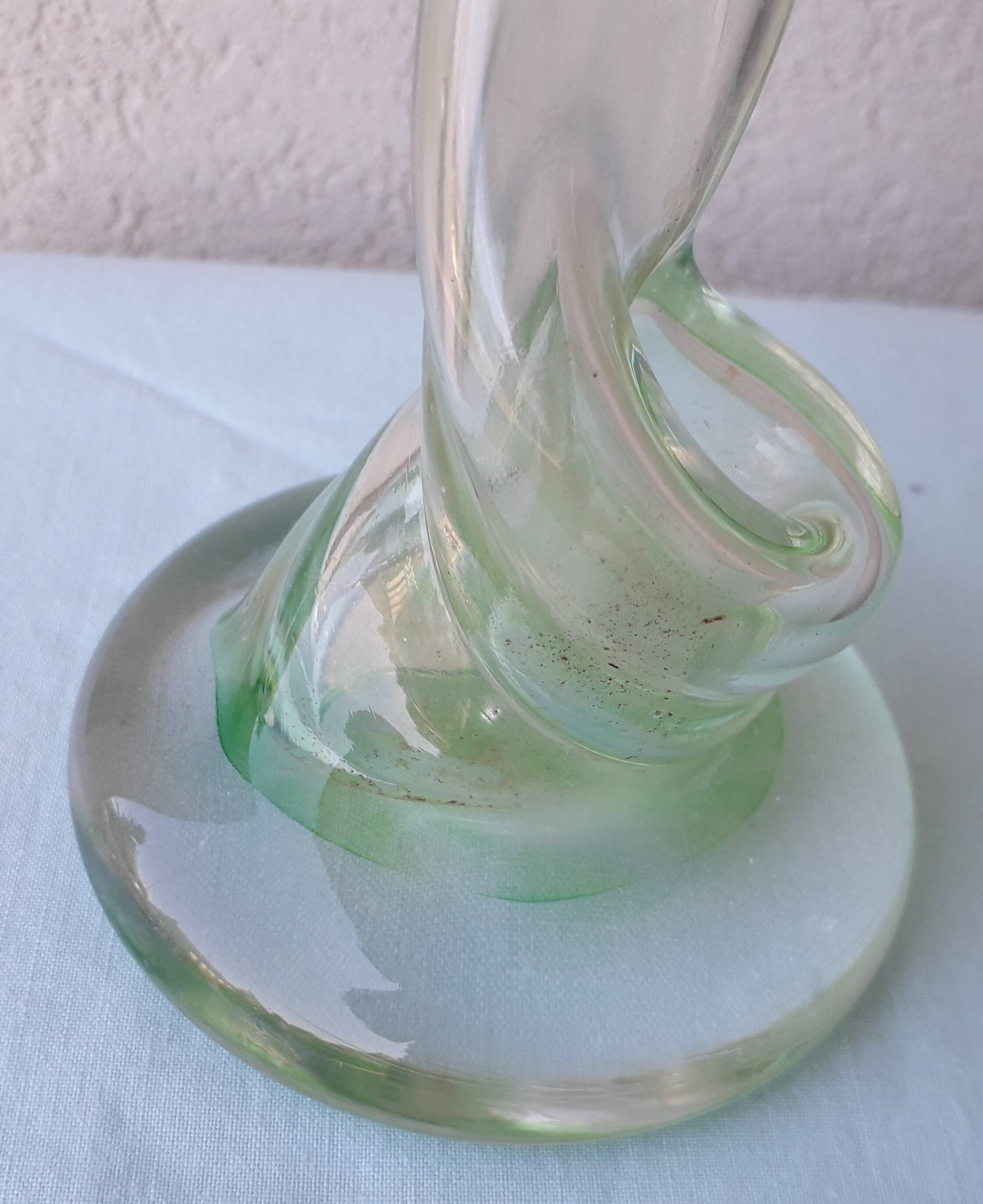 Blown glass vase Michel Steiner