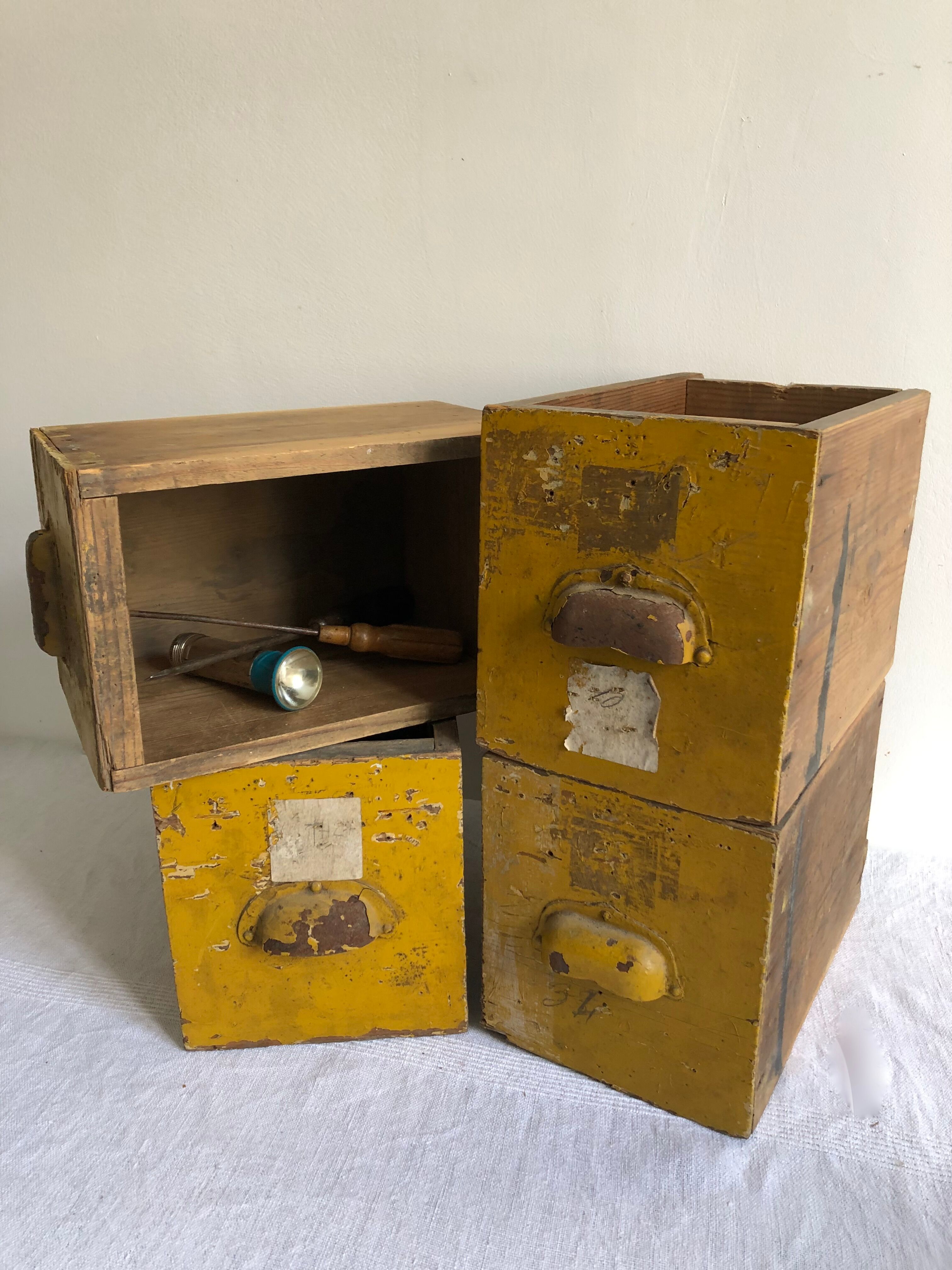 Pair of workshop drawers