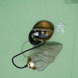 Art deco style glass suspension lamp lighting