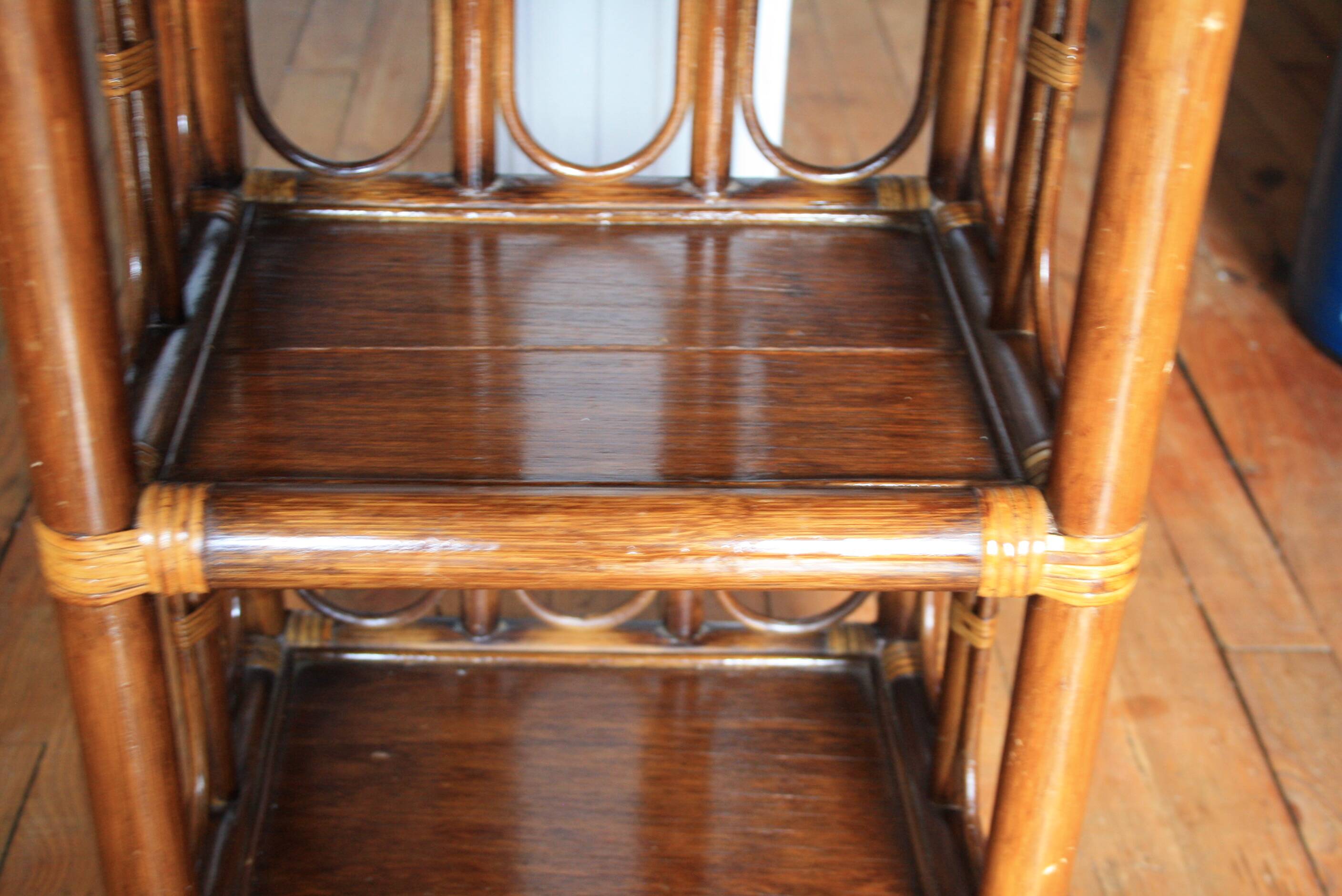 Bamboo & rattan shelf