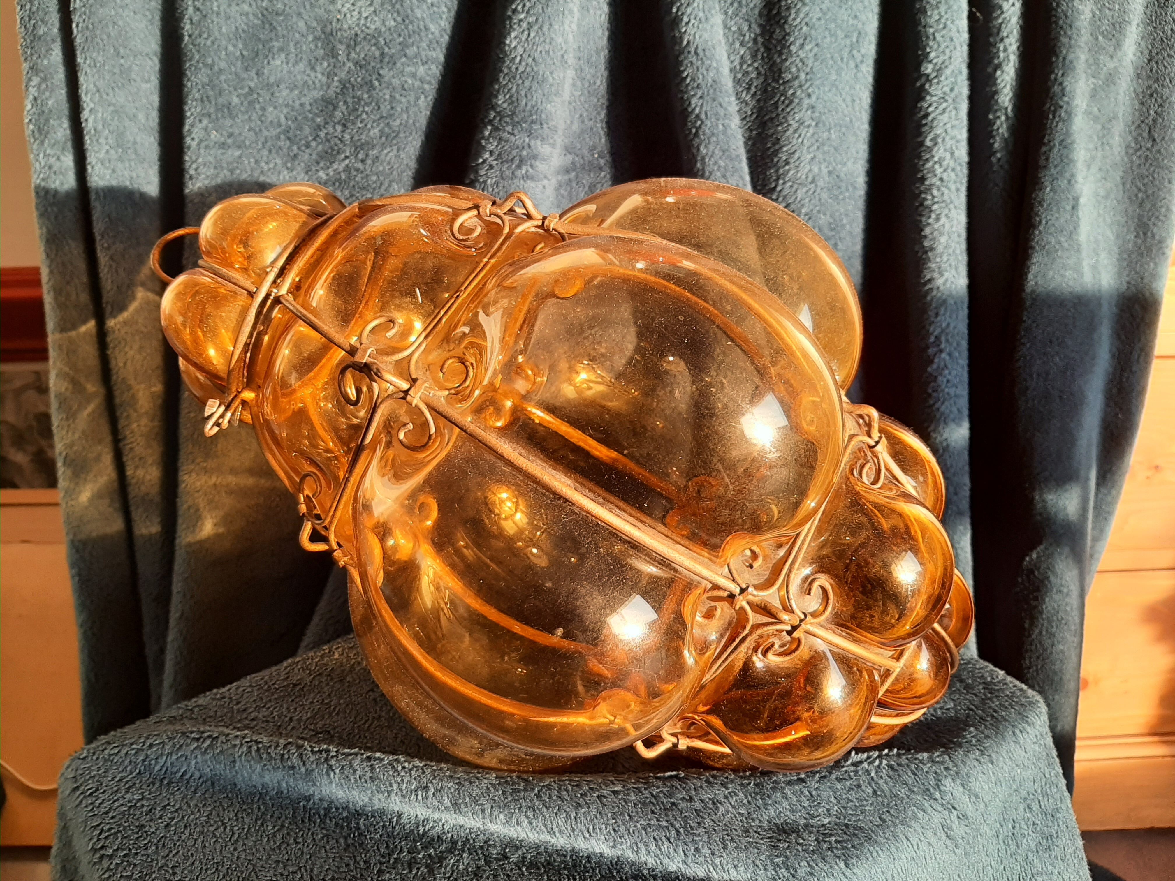 Lantern chandelier murano