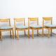 Vintage eetkamerstoelen | Eiken | Nieuwe stoffering