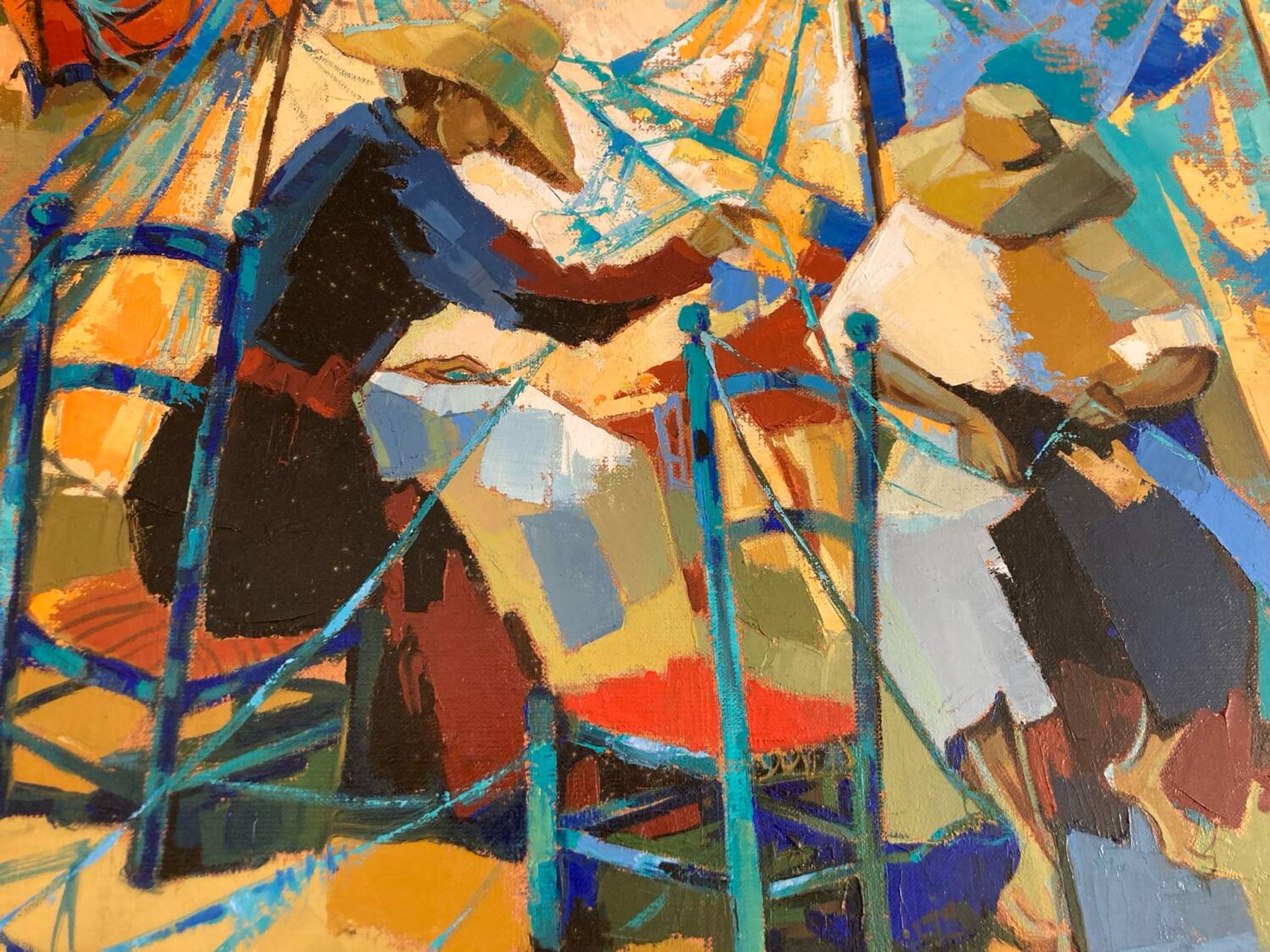 Peinture Jori Duran - Les ramendeuses