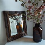 Small rectangular mirror with mercury glass "Leluc"